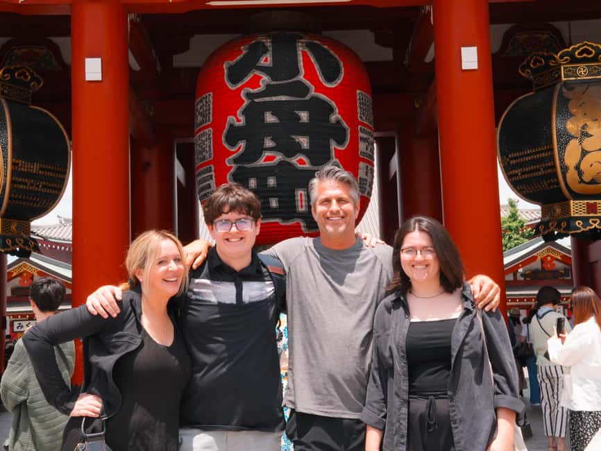 Asakusa Private Food Walking Tour for Family - Sushi and tempura make this a real meal