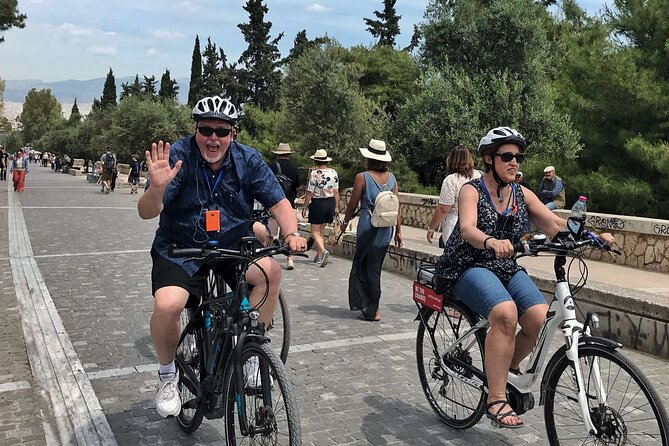 Athens by E-Bike: Monuments, Food & Transfers (Cruise Tour) - Mars Hill for a wide Athens view