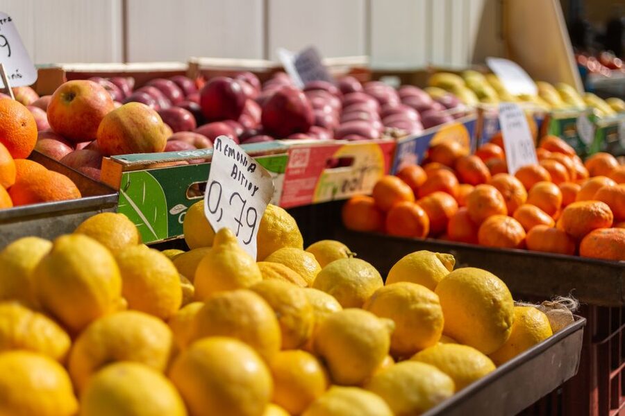 Athens: Food Market Visit and Cooking Class with Wine - Walking through Varvakios Agora with your cook