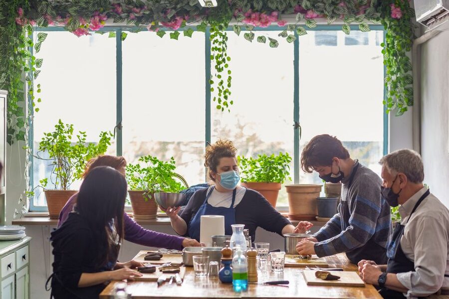 Athens: Food Market Visit and Cooking Class with Wine - Dietary needs and food choices
