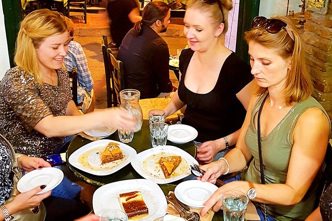 Athens Street Food Walk - Monastiraki finishes with baklava and ice cream