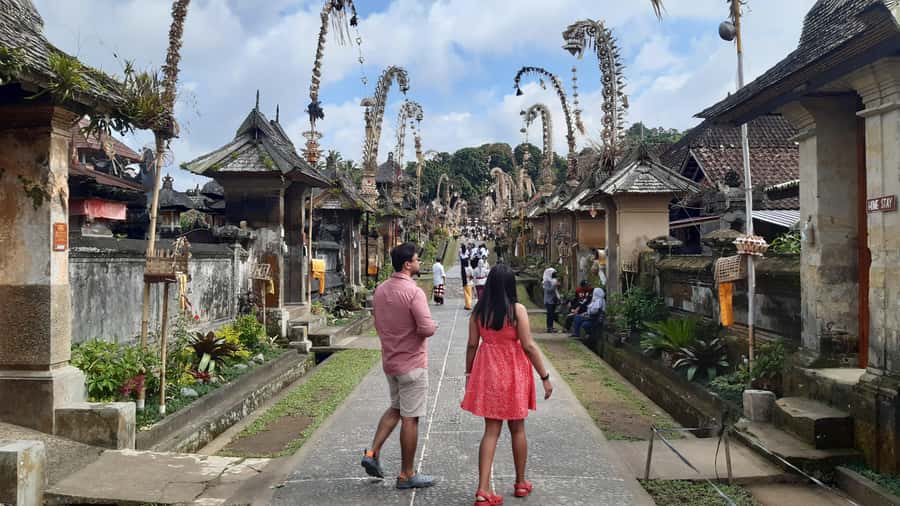 Bali: Penglipuran Village, Waterfall, and Night Market Tour - Penglipuran Village and its orderly traditional homes