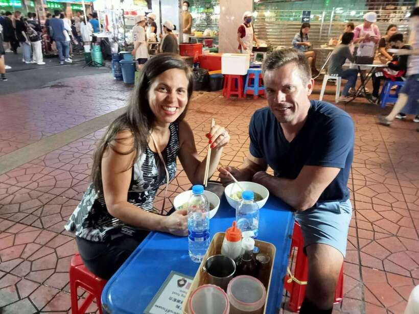 Bangkok Tuk-Tuk by Night with Chinatown Street Food Meal - Pak Khlong Talat and the lotus lesson