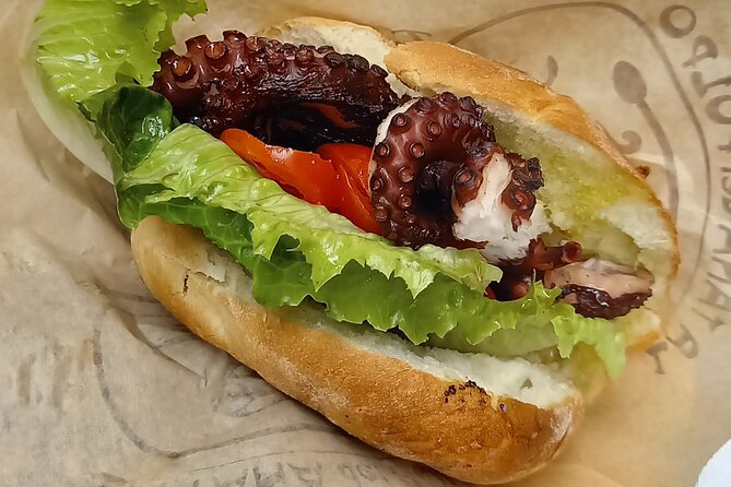 Bari’s Ultimate Street Food Tour - Small Group by Do Eat Better - The octopus sandwich along Corso Vittorio Emanuele