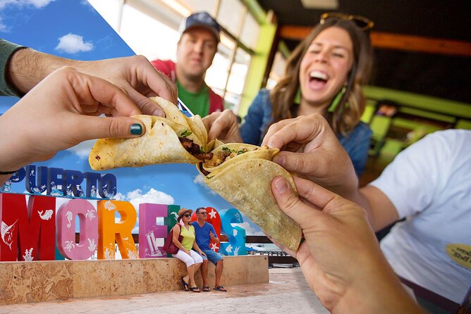 Beachside Tacos & Town Tour with Tequila Tasting From Cancun - Walking through the square and craft market