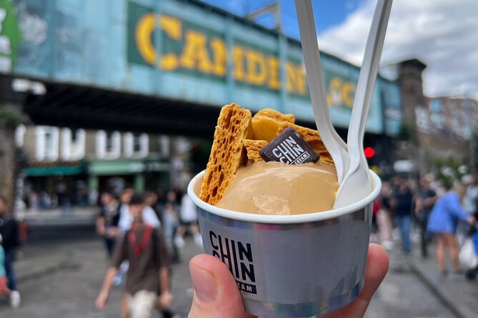Camden Market Food Tour of 7 Tastings, Gin, Street Food & More - Camden food with a side of music and street life