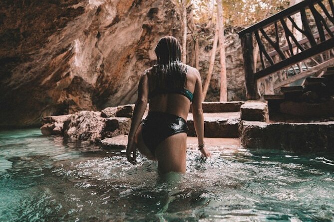 Cancun Guided Sightseeing with Taco Lunch & Cenote Experience - Playa Delfines: a quick Caribbean viewpoint
