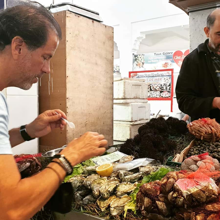 Casablanca: Central Market Food Tour with Tastings and Lunch - La Sqala and the final dessert