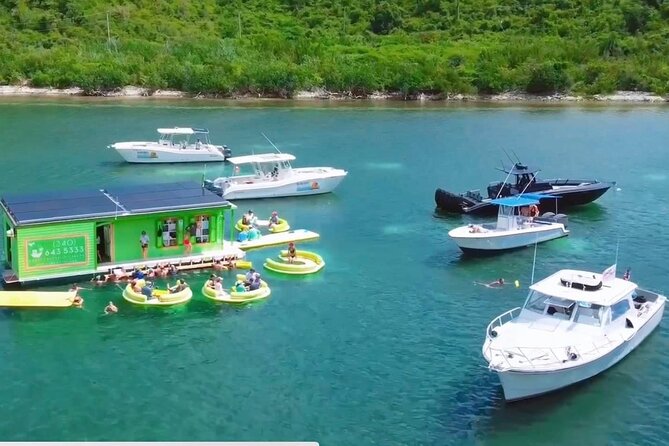 Circle the Island of St. John | Lunch stop at Lime Out (Taco Boat) - The North Shore cruise and first snorkeling stop
