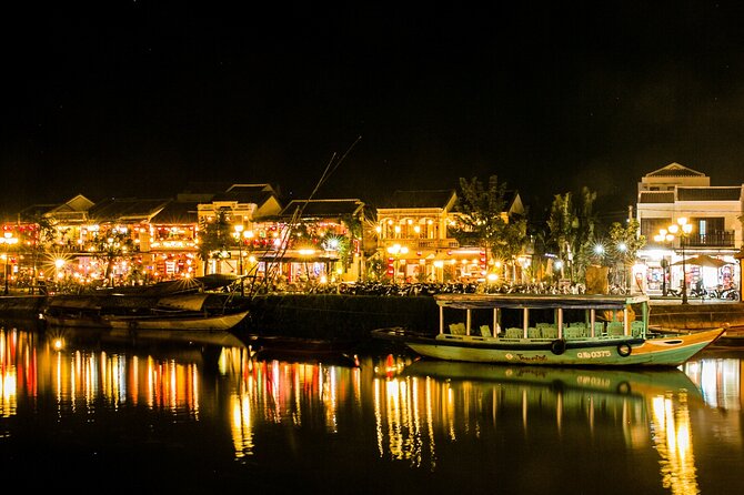 Coconut Basket boat, City tour, Boat ride, Night market from DN - Sunset, rooftop views, and the Hoai River lantern release