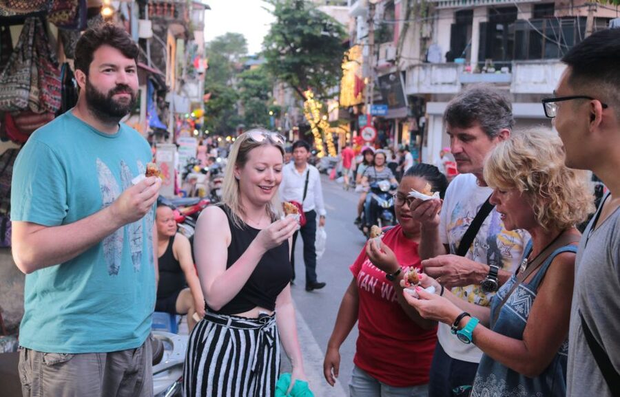 Discover Hanoi's Street Food by Night & Mini Class Coffee - 8:00 pm: Making phin coffee and egg cream