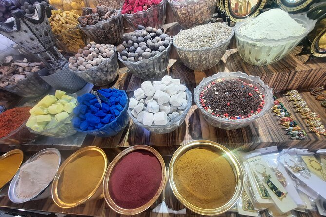 Discover Old Dubai Town, Souks, Street Food, Culture and History - Spice Souk: scents, color, and camel milk chocolate