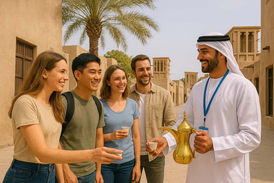 Dubai.Discover Old town,Markets,street food,Abra &Museums - Historic homes, Arabic coffee, and local customs