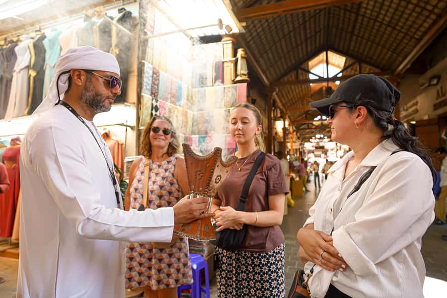 Dubai: Old Town, Street Food, Creek, Souks, & Emirati House - Al Seef, the mosque, and the old city wall