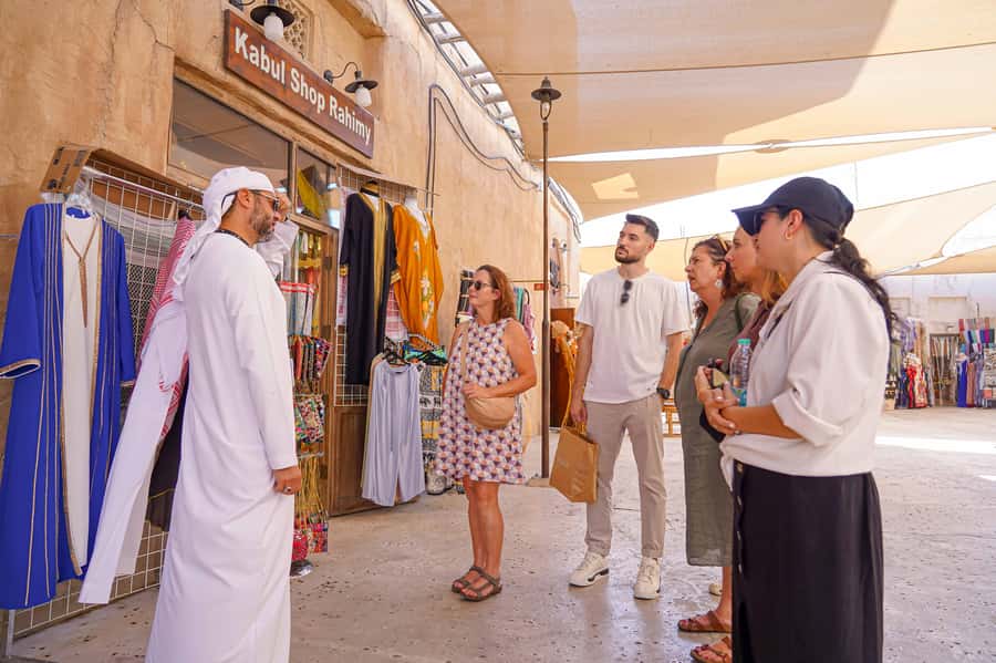 Dubai Private Top Attractions, Premium Vehicle & Street Food - Walking Al Fahidi’s narrow lanes