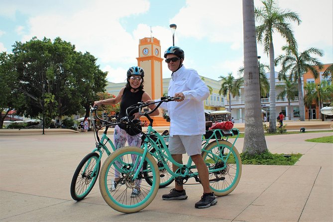 E-Bike City Tour though Cozumel & Taco Tasting Tour - SEDENA, warplanes, and Cozumel monuments
