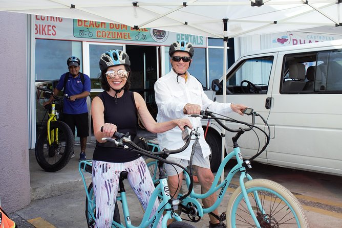 E-Bike City Tour though Cozumel & Taco Tasting Tour - The beach break at Sand Dollar Sports