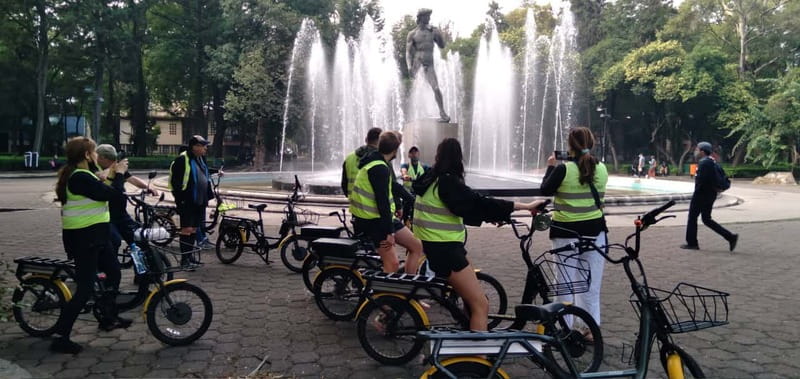 Electric Bike City Tour with a taco stop. - Republic Square and Frontón México