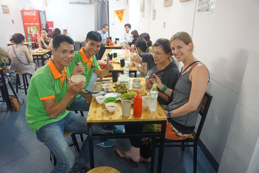 Enjoy Hanoi Like a Local - Vespa & Street Food Tour by Night - Bun Cha from a family kitchen