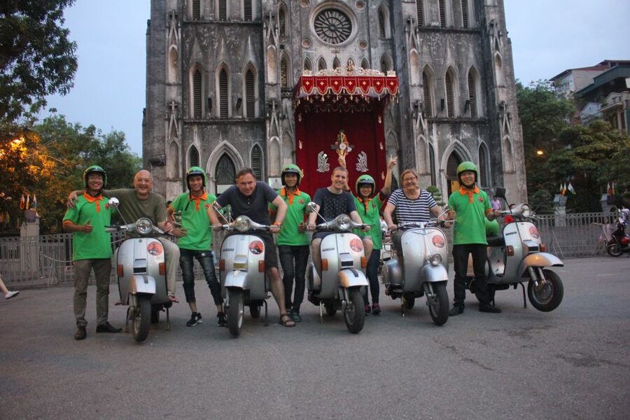 Enjoy Hanoi Like a Local - Vespa & Street Food Tour by Night - Colonial Hanoi and the French Quarter after dark