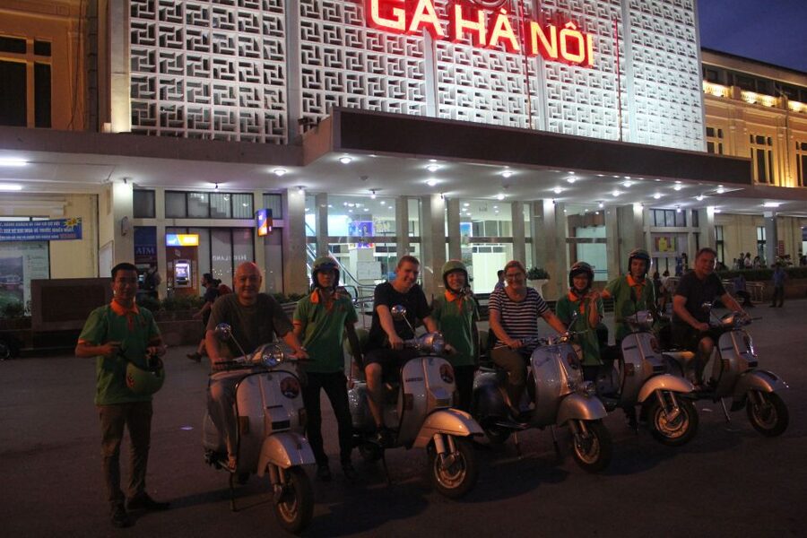 Enjoy Hanoi Like a Local - Vespa & Street Food Tour by Night - Pho dishes and narrow food streets