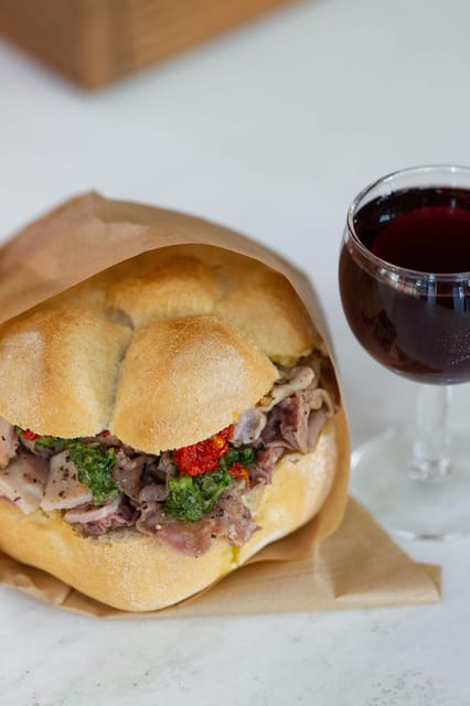 Florence: Mercato Centrale Street Food Tasting Experience - Four sandwiches, four very different choices