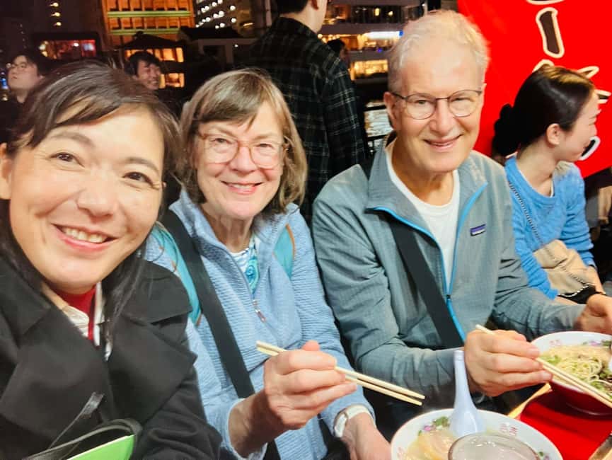 Fukuoka: Nakasu Food Stall Private Guided Tour with Tastings - Ramen, yakitori, oden, and stewed dishes