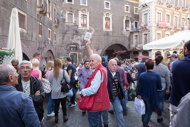 Gastronomic Street Food Tour of Catania - Piazza Stesicoro and the Roman amphitheater
