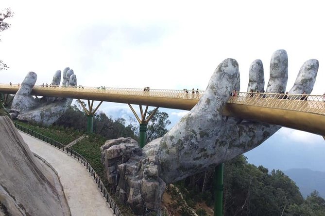 Golden Bridge-Marble Mountain-Hoi An City -Boat Ride-Night Market - The ride down and the long road to Marble Mountain