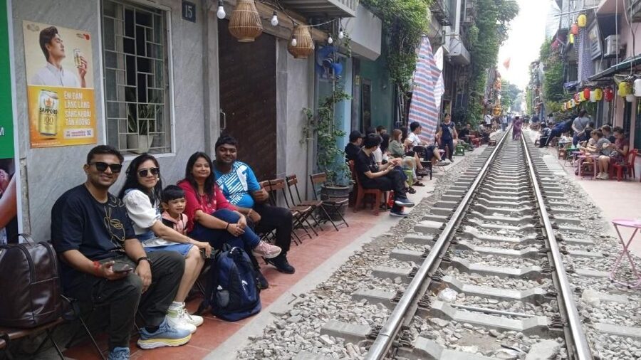 Ha Noi Street food Tour with Train street - Mixed fruit offers a cool pause