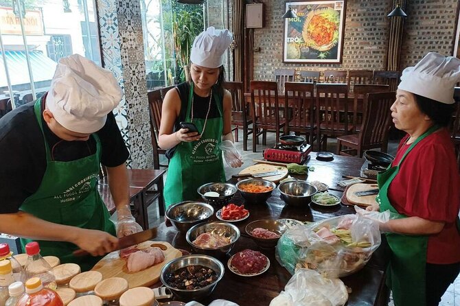 Hanoi Cooking Class: Local Market, Local Food & Local Restaurant. - A cooking lesson focused on preparation