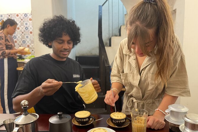 Hanoi Egg Coffee & Coconut Coffee Making Class with Free Banh Mi - Meeting at 8 Gia Ngư Street