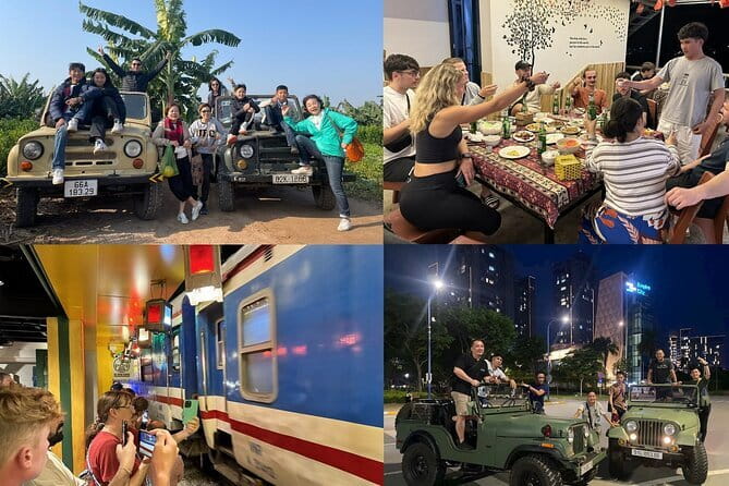 Hanoi Jeep Night Street Foodie Tour, Train Street and Egg Coffee - A fast, flavorful introduction to Hanoi after dark