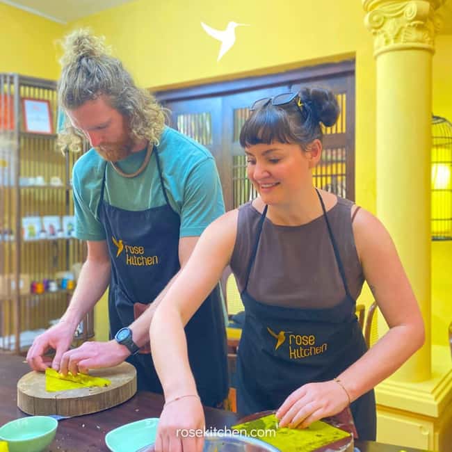 Hanoi: Rose Kitchen: Pho/Bun Cha/Nem+ Free Egg/ Salt Coffee - A cooking class with a cultural purpose