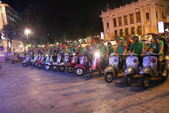 Hanoi Vespa After Dark Street Food Tour -Hidden Gem-Train Street - Starting in the Old Quarter at 6pm