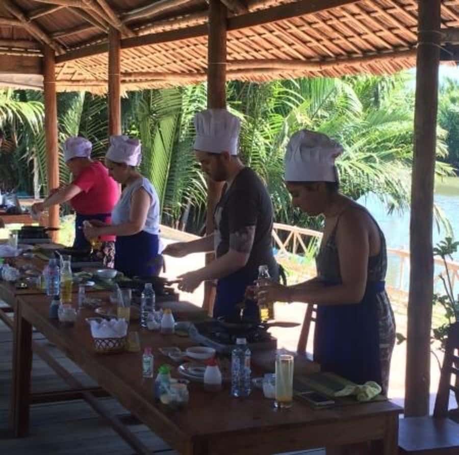 Hoi An: Bay Mau Cooking Class Only and Making Pho - From Big Dragon Bridge to Bay Mau Coconut Village