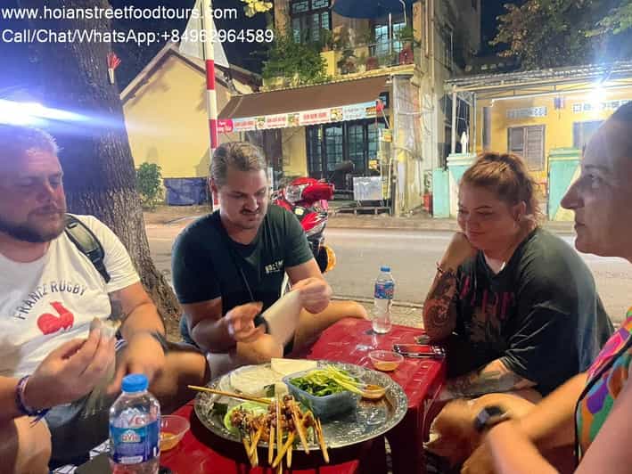 Hoi an food tour with 8 different street food tasting - Starting with Bun Cha Ta, spring rolls, and egg coffee