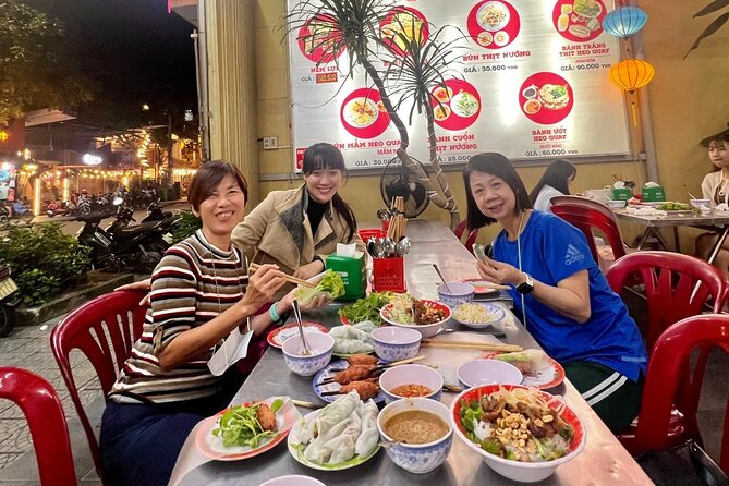 Hue Night Street Food Safari By Cyclo - The first plate: Nam, Loc, and Beo cakes