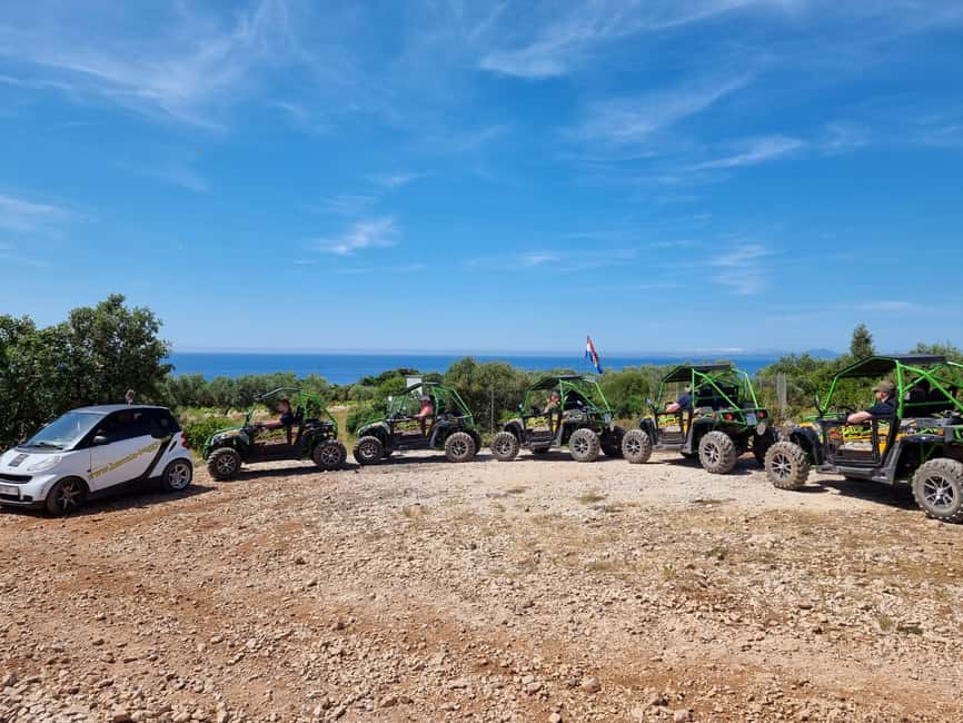 Korcula: Buggy Safari with Local Food and Wine Tasting - Lumbarda beach brings a welcome pause