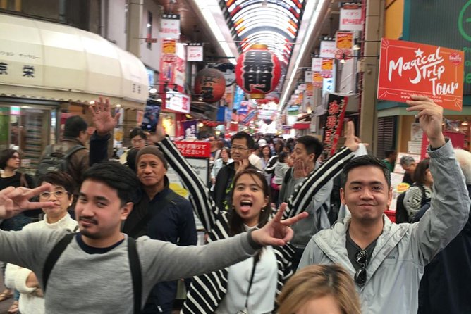 Kuromon Market Food Walking Tour in Osaka (6 stops, 6 tastes) - Namba, comedy, and the route toward Dotonbori