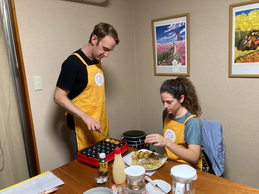 Kyoto: Hands-on Takoyaki and Okonomiyaki Cooking (1 Hour) - Dietary needs must be arranged in advance