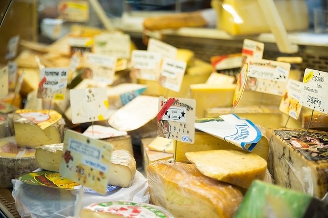 Local Food Market Walking Tour near the Marais - Outside with produce sellers and antique dealers