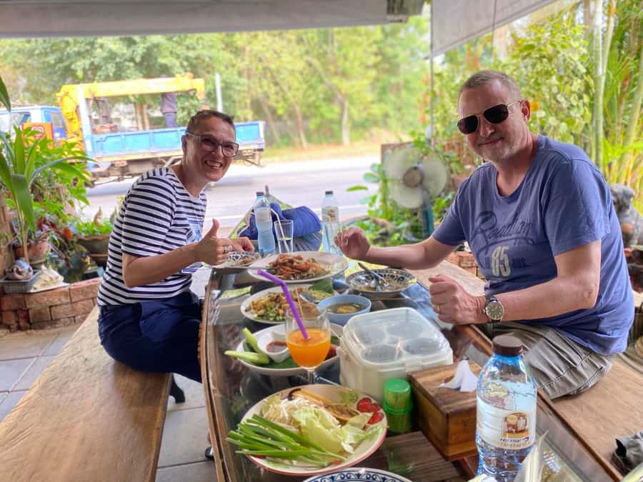 Local Food testing at Takuapa by Amazon Prime Series Chef - Soft-shell crab pad thai from a family recipe