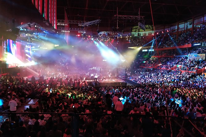 Lucha Libre wrestling show, tacos and beer with artist - Walking into Arena México
