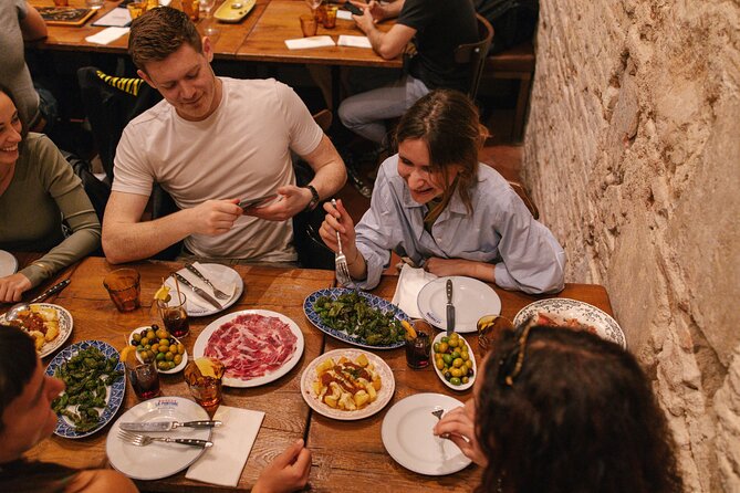Madrid Food Walking Tour with Tapas and Vermouth - Tortilla, goat cheese, and a cold beer