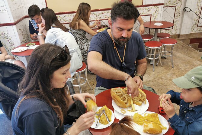 Madrid: Street Food Walking Tour in the Plaza Mayor Area - The calamari sandwich stop