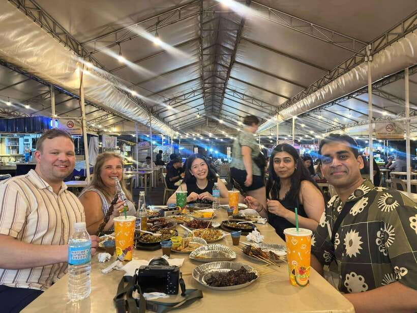 Makati Street food Tour, End with a Rooftop City View - The bolder bites: chicken intestines and pork blood