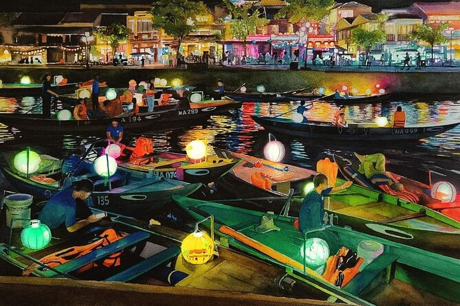 MARBLE MOUNTAIN-AM PHU Cave & HOI AN -Colourful Lantern Boat Ride - Climbing through Marble Mountains