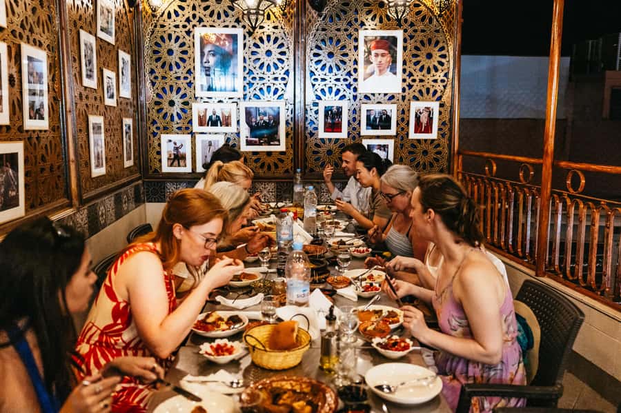 Marrakech: Authentic Moroccan Food Walking Tour & Dinner - Route two: sfenj, cactus fruit, kefta, and grilled meats