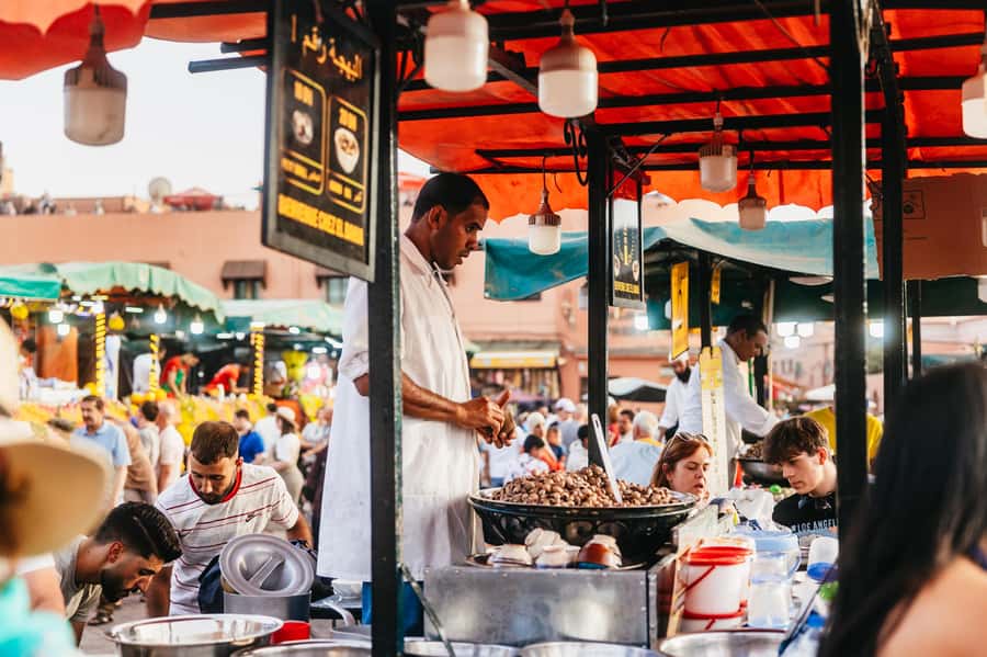 Marrakech: Authentic Moroccan Food Walking Tour & Dinner - Route one: soup, snails, pastries, and tajine